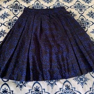 Midi pleated skirt